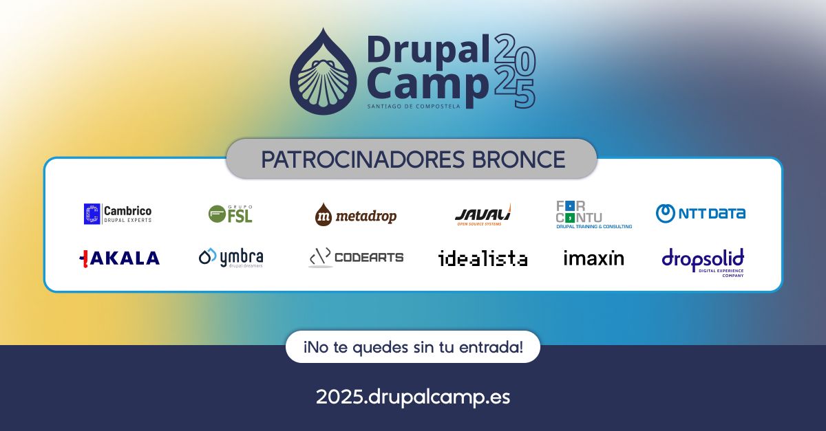 cartel patrocinadores evento