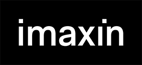 Logo imaxin sobre fondo negro