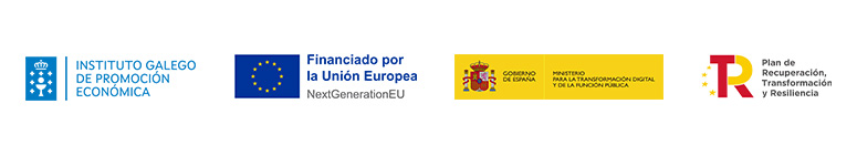 Entidades financiadoras: Igape, Unión Europea-NextGenerationEU, Ministerio para la Transformación Digital y de la Función Publica, Plan de Recuperación, Transformación y Resiliencia