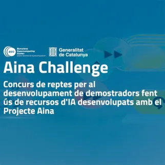 imaxin, adjudicataria de dos proyectos del BSC en el marco del AINA Challenge
